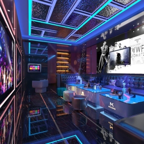 现代KTV包厢3D模型下载